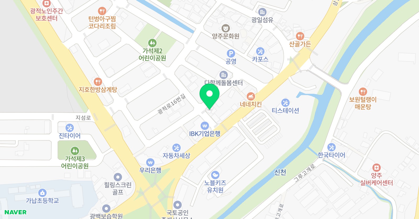다솔 학원 위치