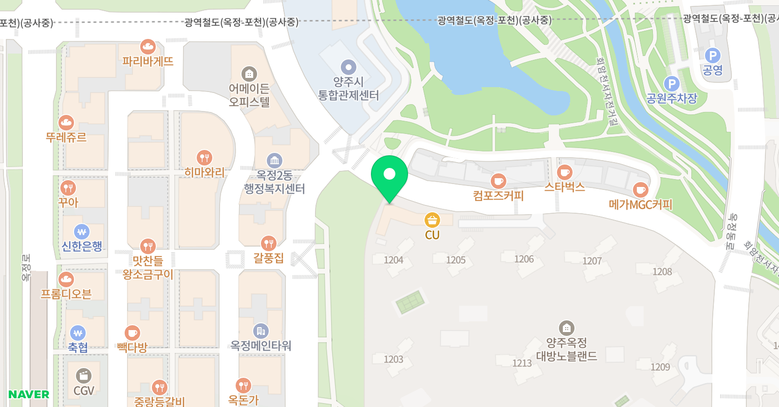 미래엔 영어수학 옥정레베카에듀점 위치