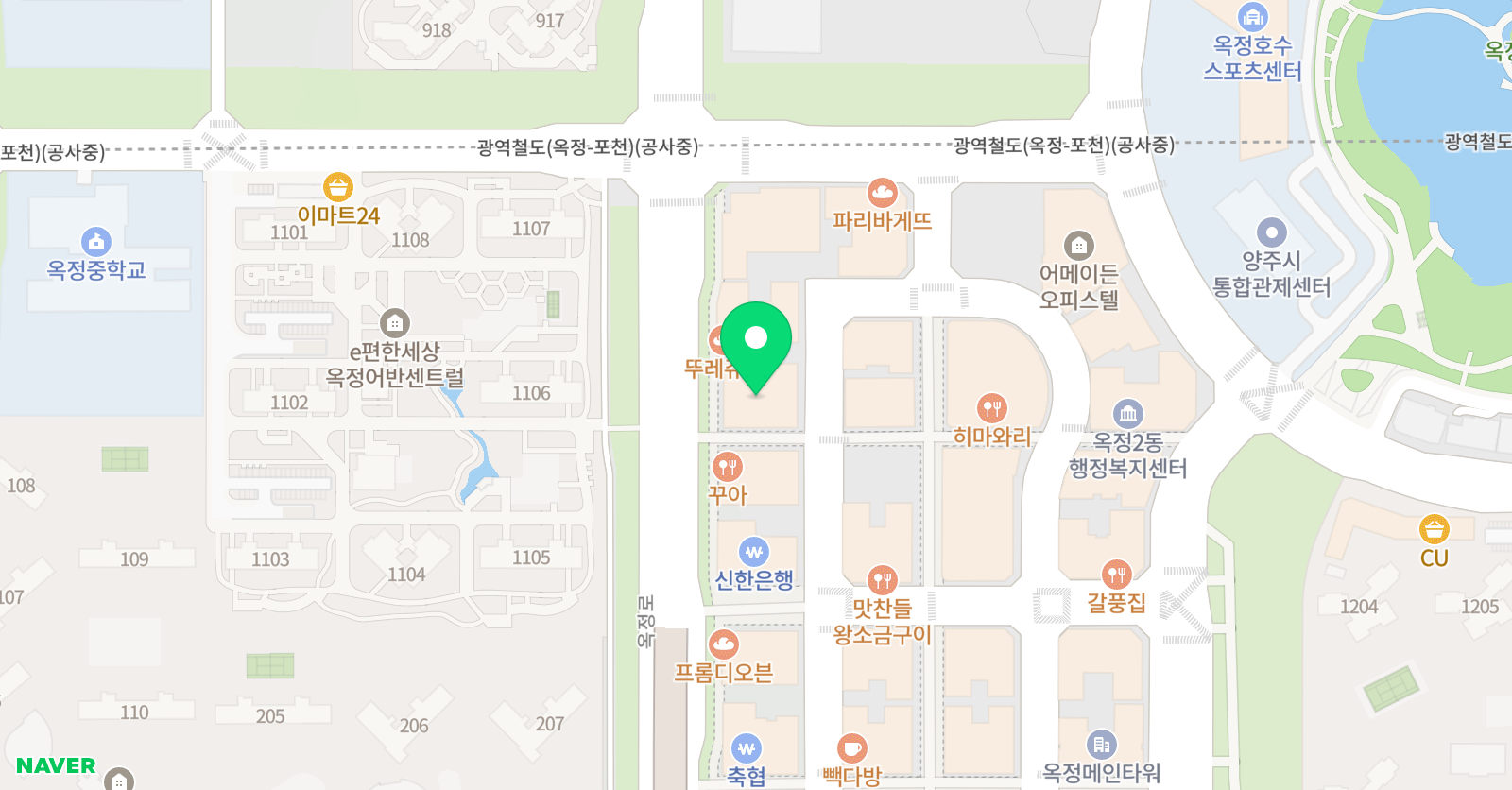 용인대베스트 태권도장 위치