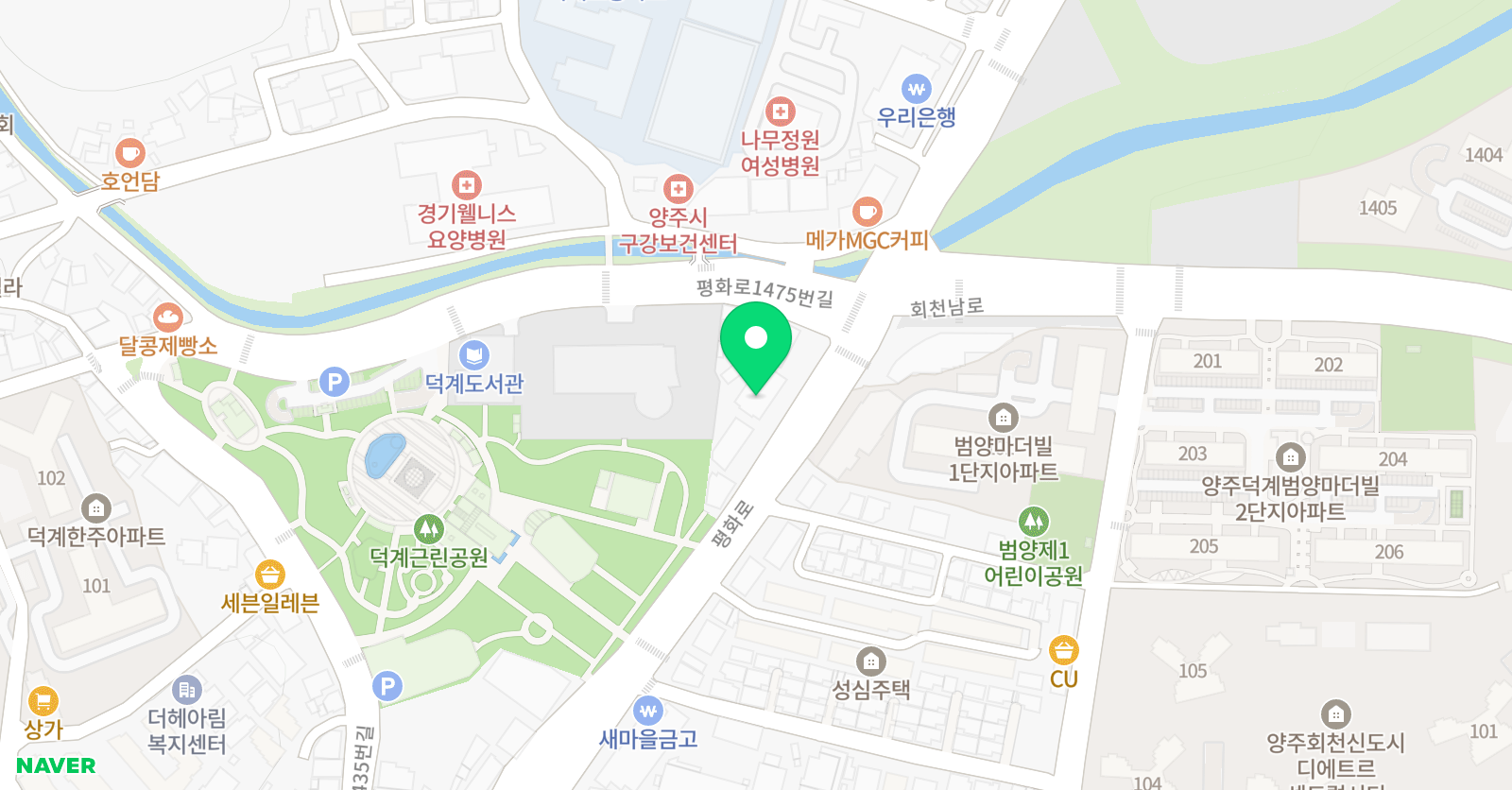 양주한샘 외국어보습학원 위치