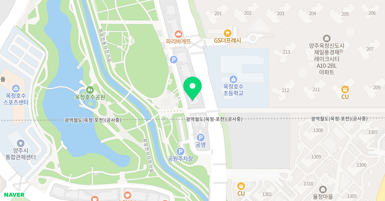 하이잉글리쉬 영어학원 양주옥정캠퍼스 위치