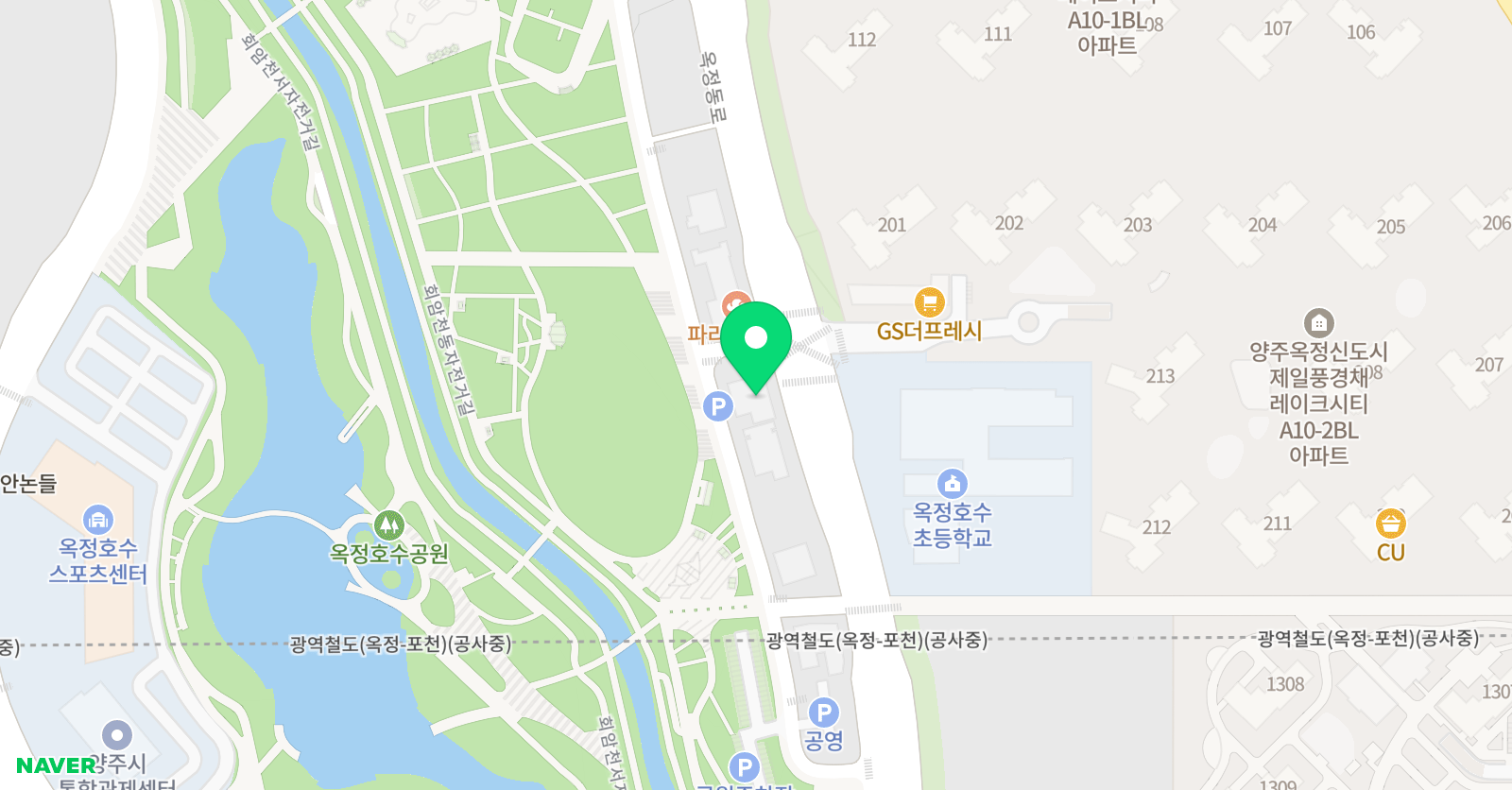 3030영어 학원 옥정 위치