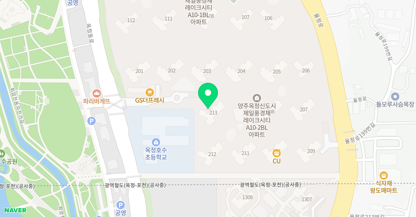 뮤엠 영어 옥정제일풍경채NEST 위치