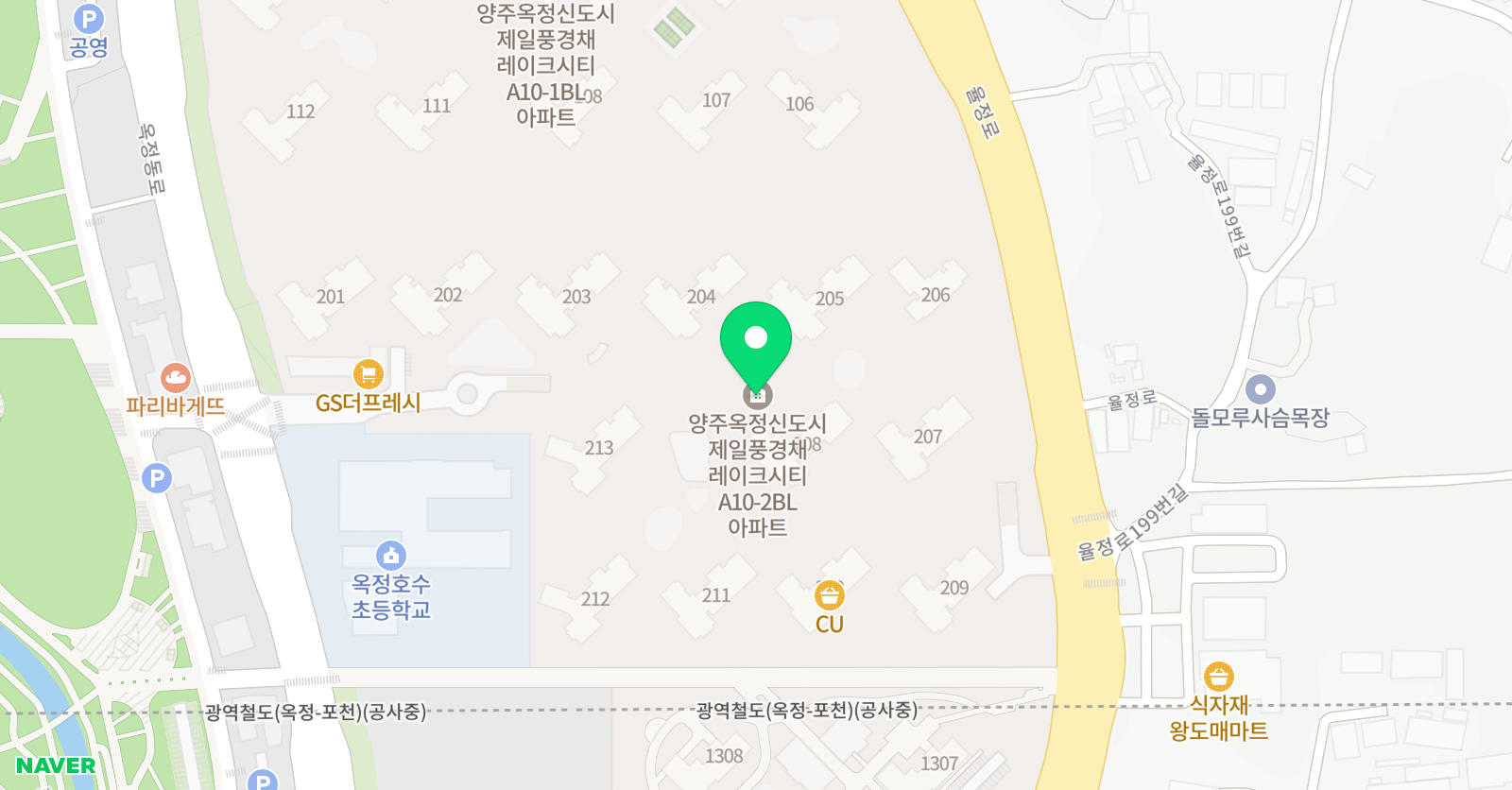 리드인 옥정호수초 점 위치