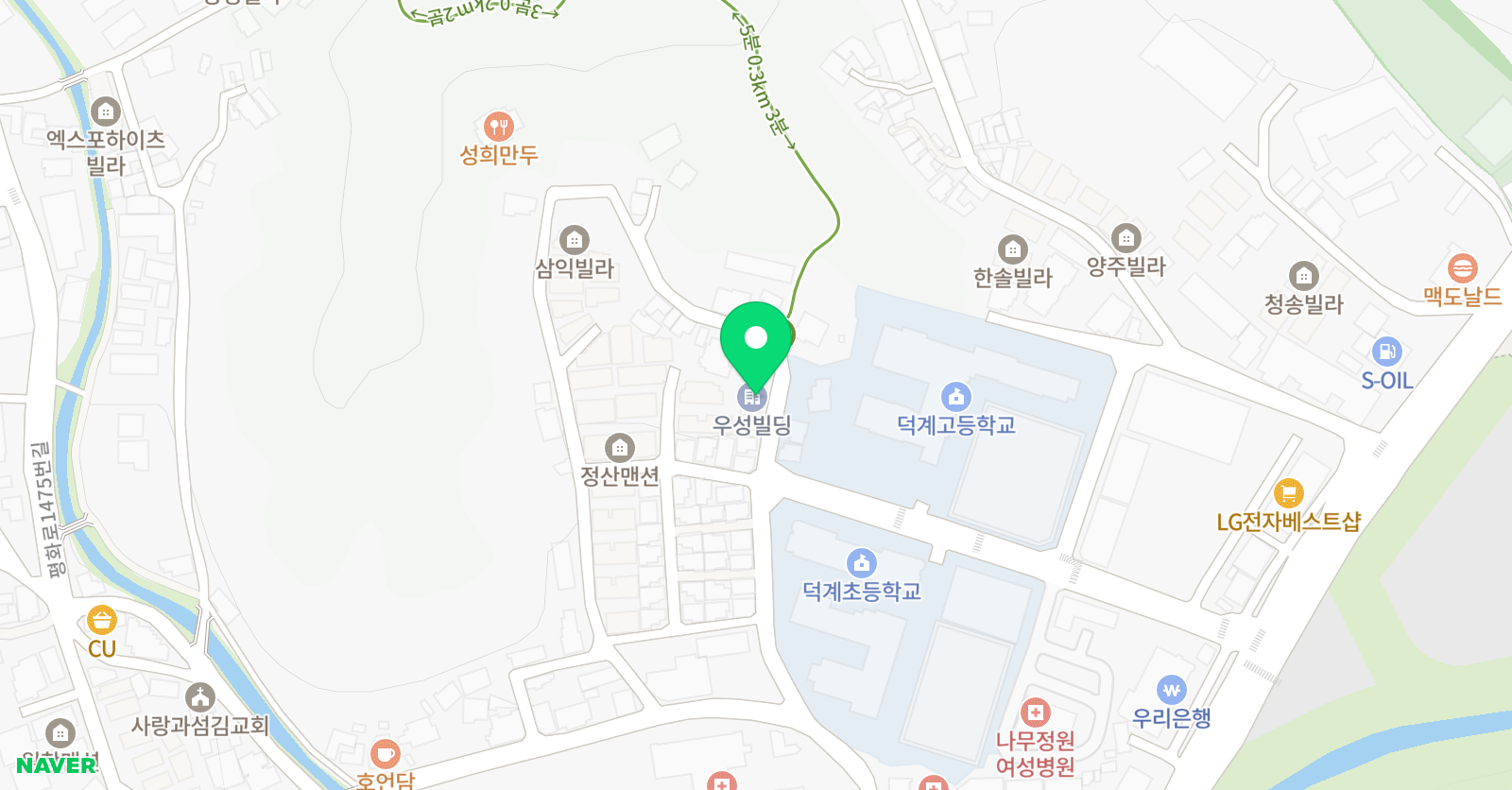 금빛 태권도 위치