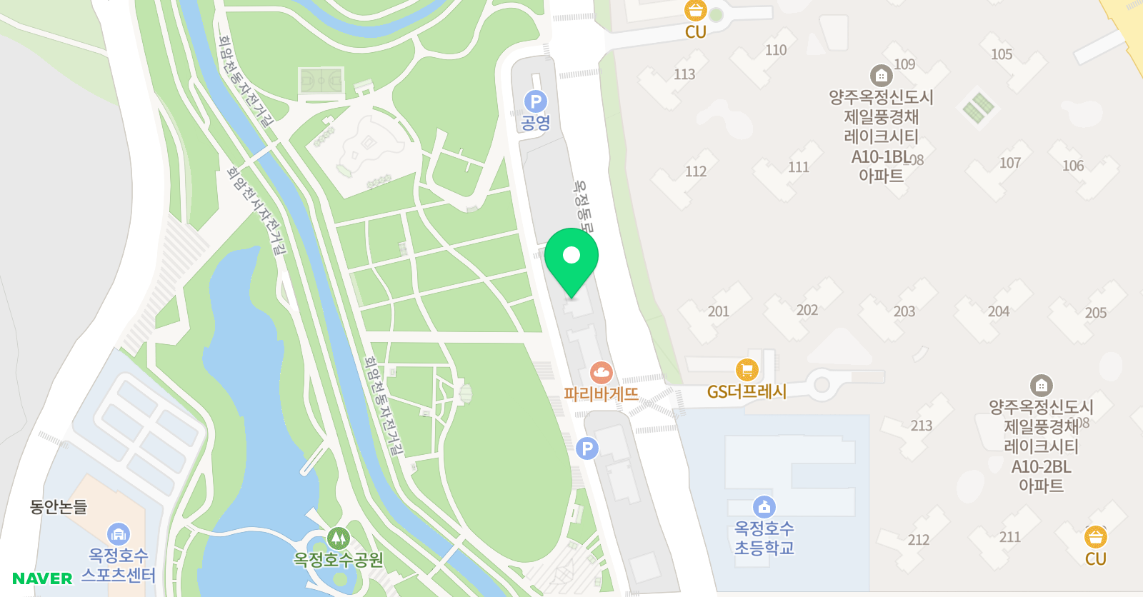 ERC 영어독서클럽 양주옥정호수초점 위치