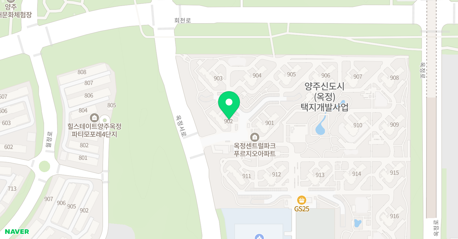 기탄 사고력교실 옥정푸르지오2호점 위치