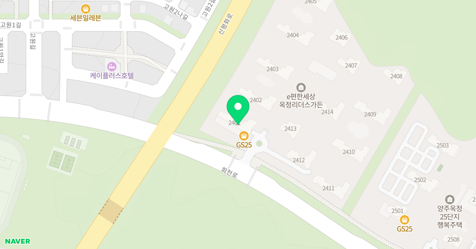 몬스터매스 옥정리더스가든점 위치