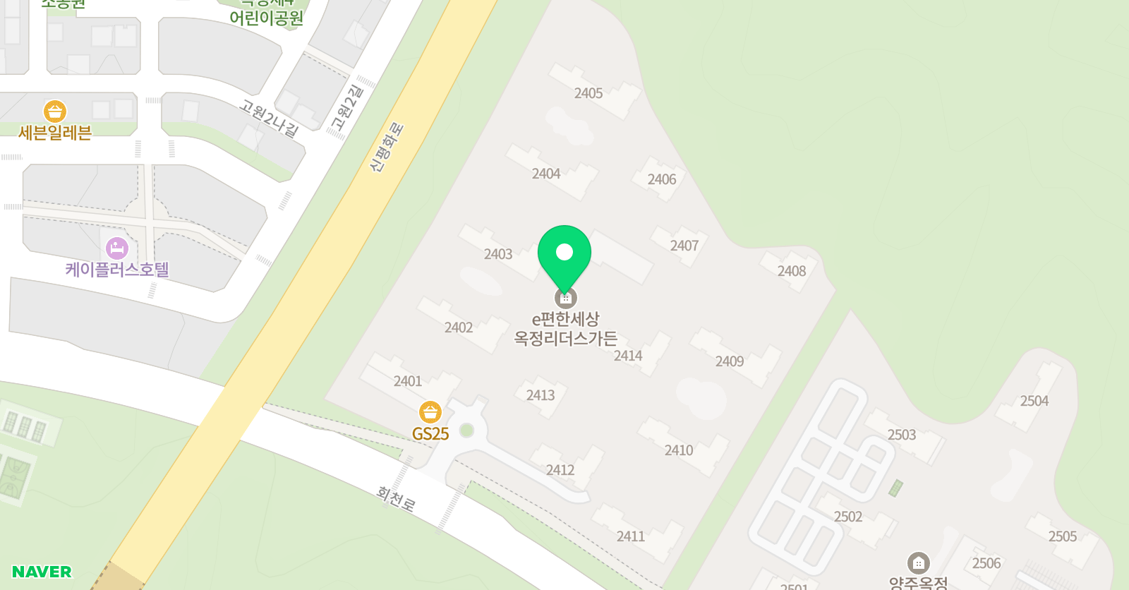미래엔수학 옥정리더스가든교실 위치