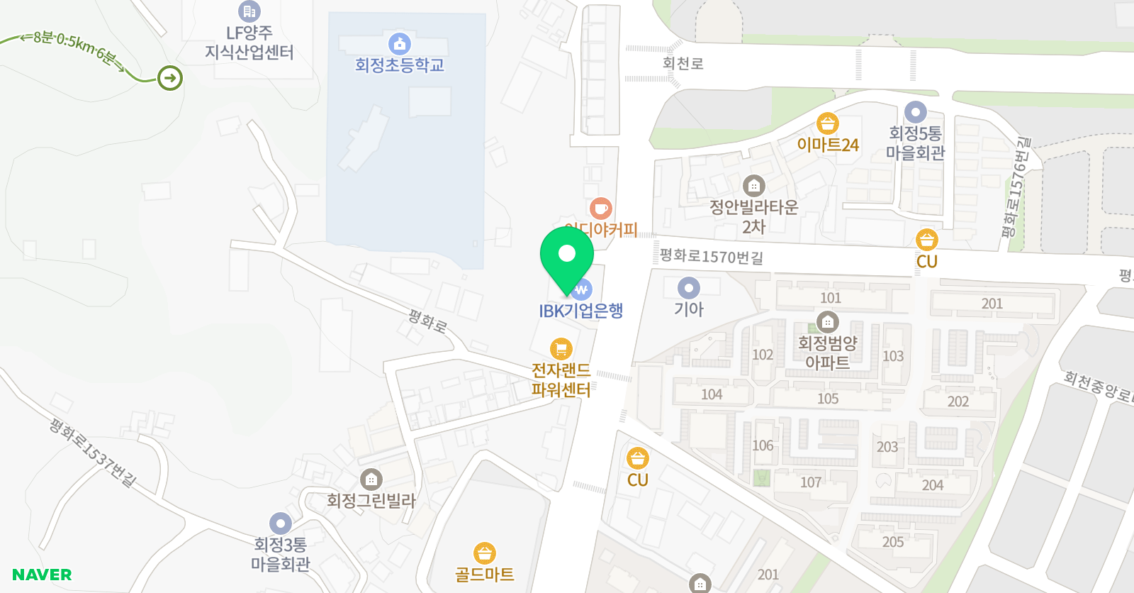 용인대석사 영웅 태권도장 위치