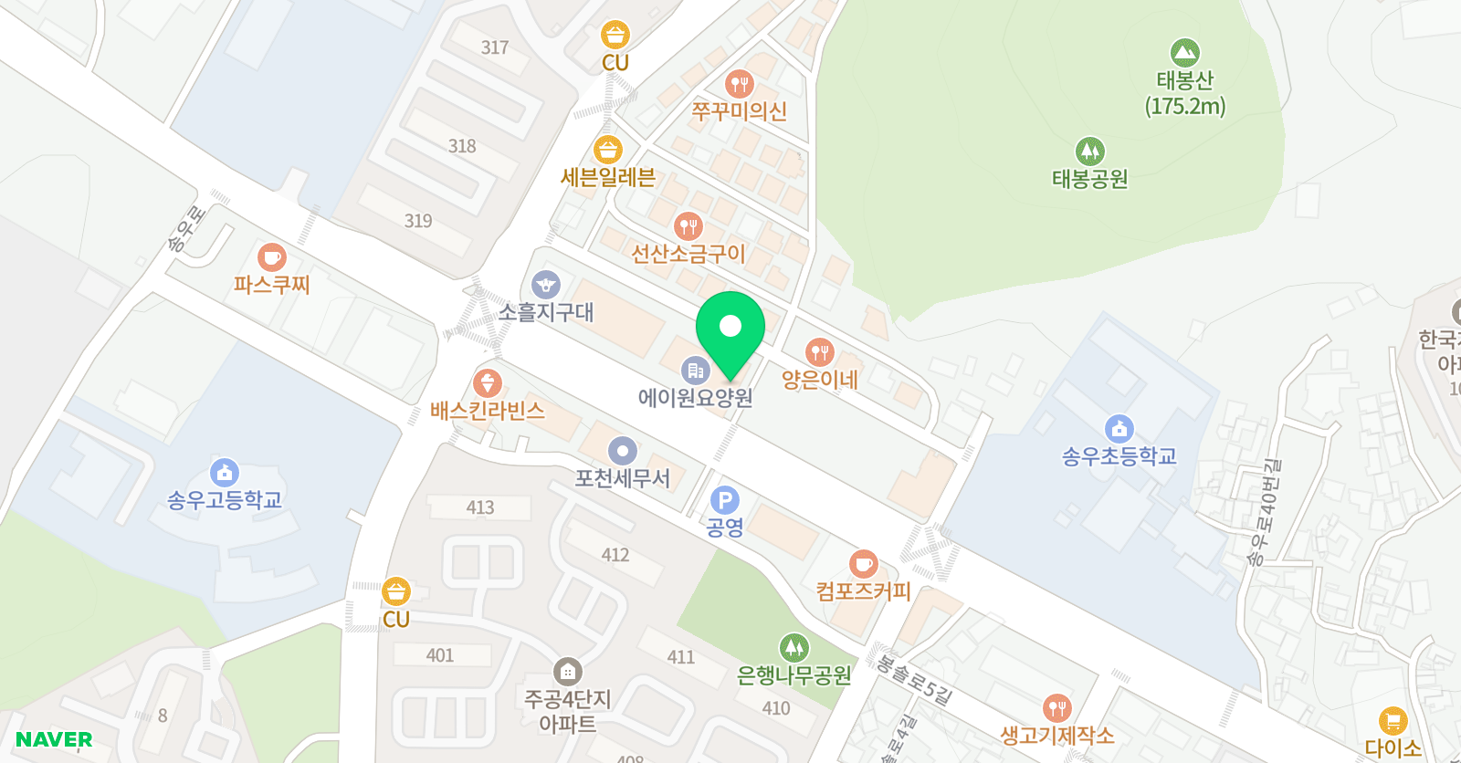 제니 학원 송우리본원 위치