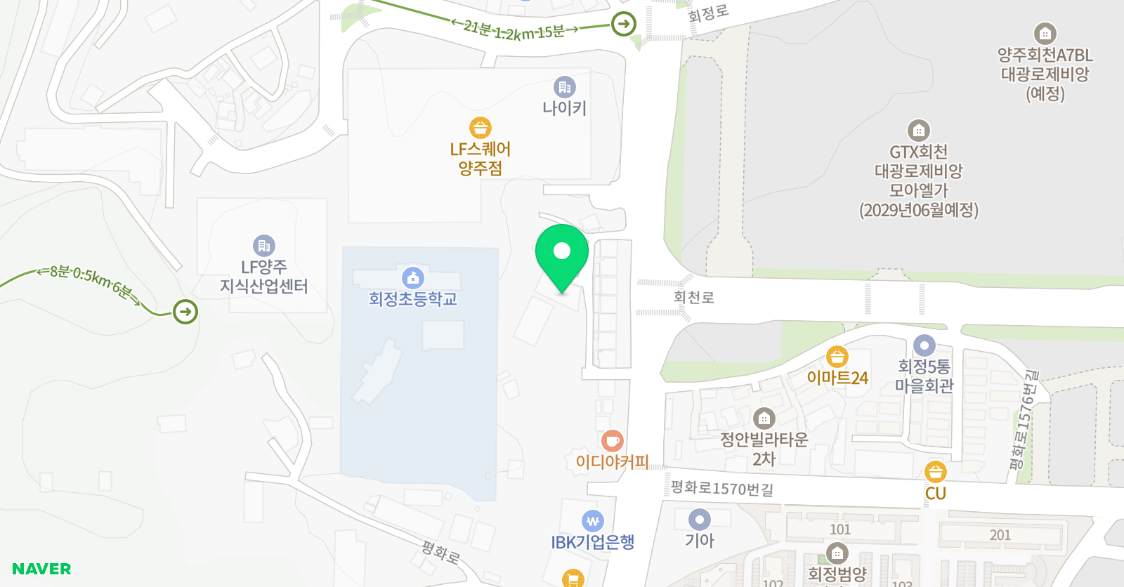 삼성리틀썬더스 양주점 위치