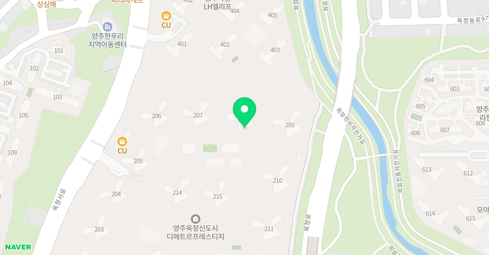 아소비 양주옥정 대방디에트르점 위치