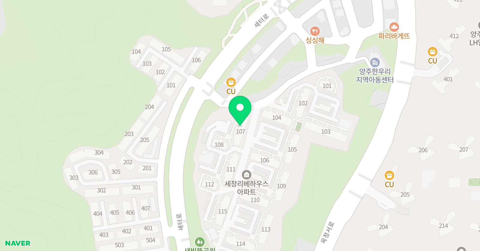 아소비 양주옥정세창점 위치
