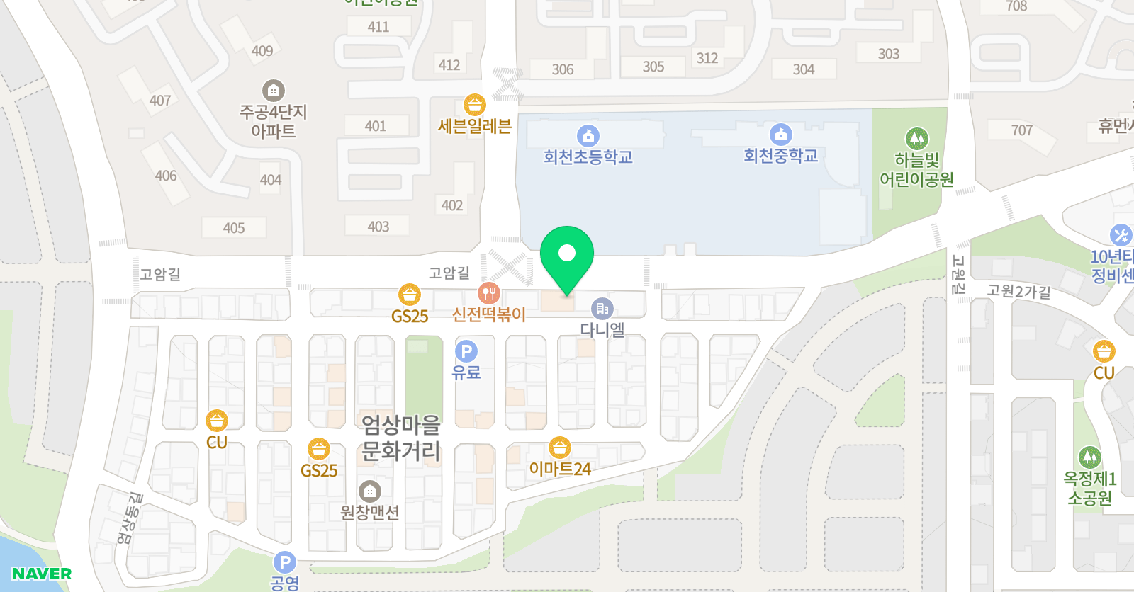 아이엘 수학영어학원 위치