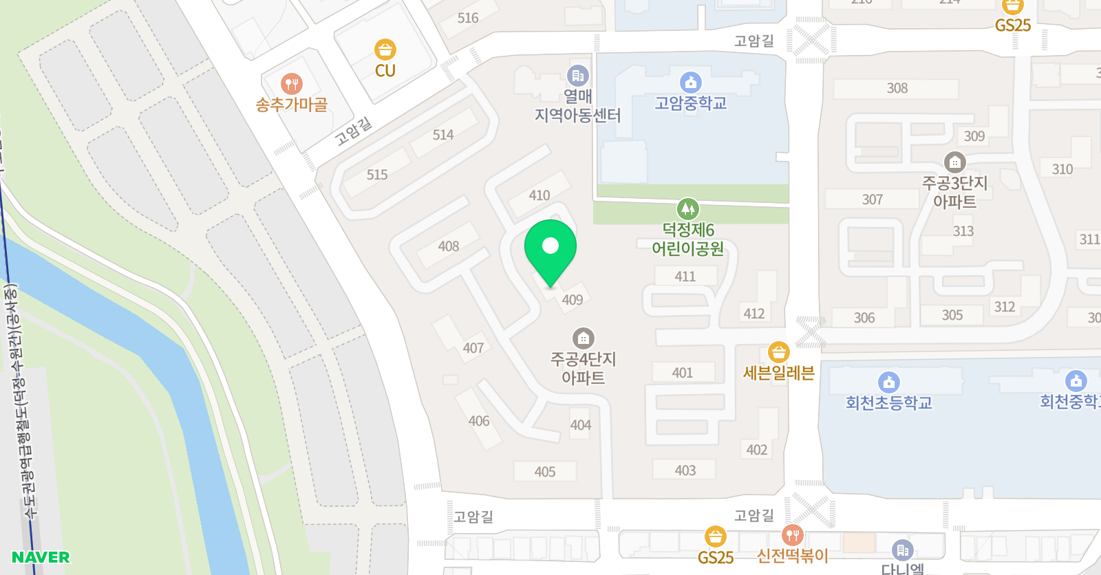 굿뉴스 해법영어 해법수학 학원 위치