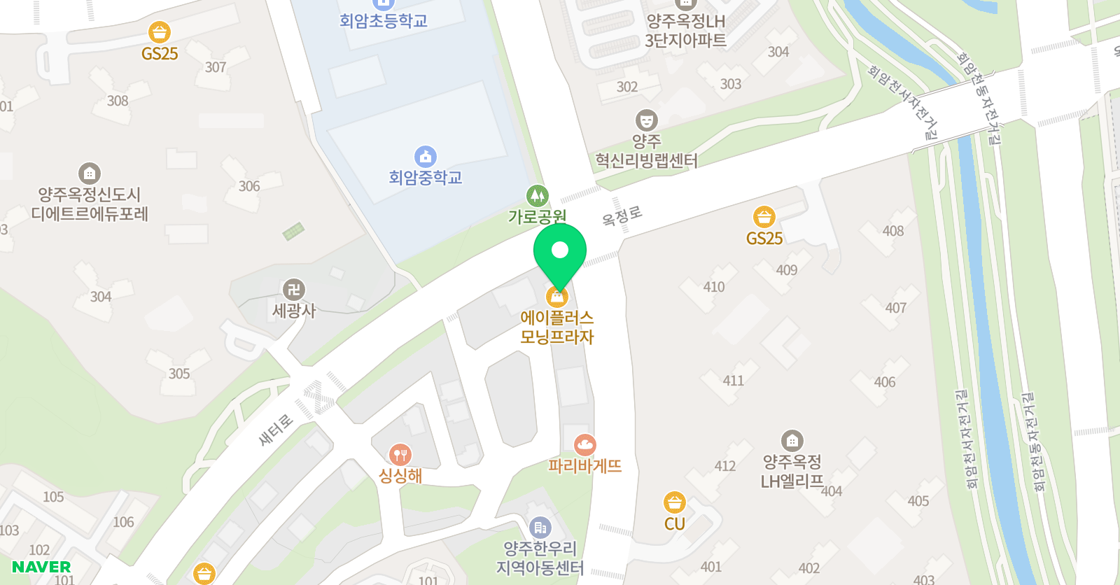 엠베스트SE 양주캠퍼스학원 위치