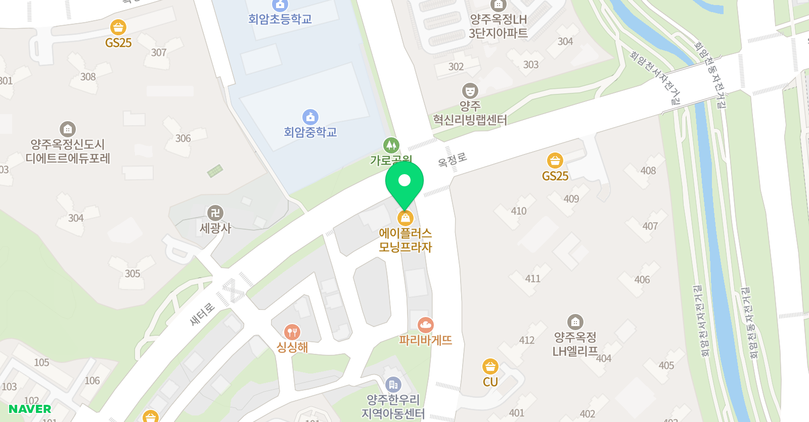 비욘드잉글리쉬 학원 옥정2캠퍼스 위치