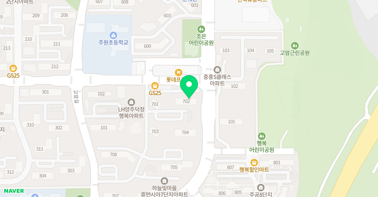 하늘빛 수학 위치