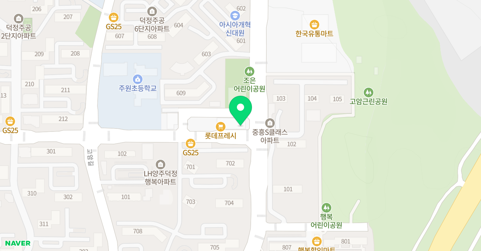 비전 태권도장 위치