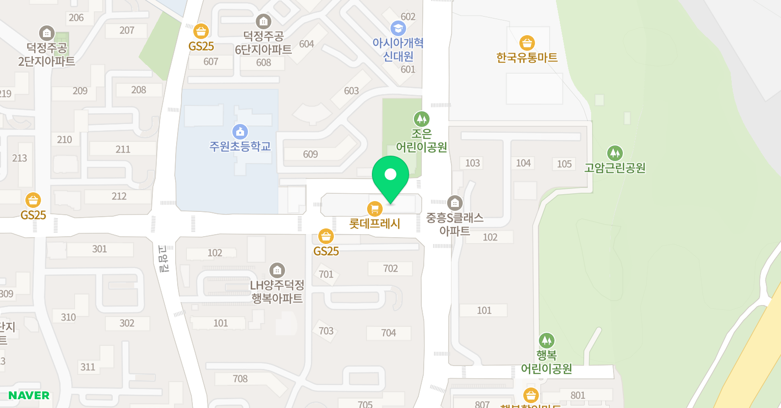 폴 수학학원 잉글리시아이 덕정점 위치