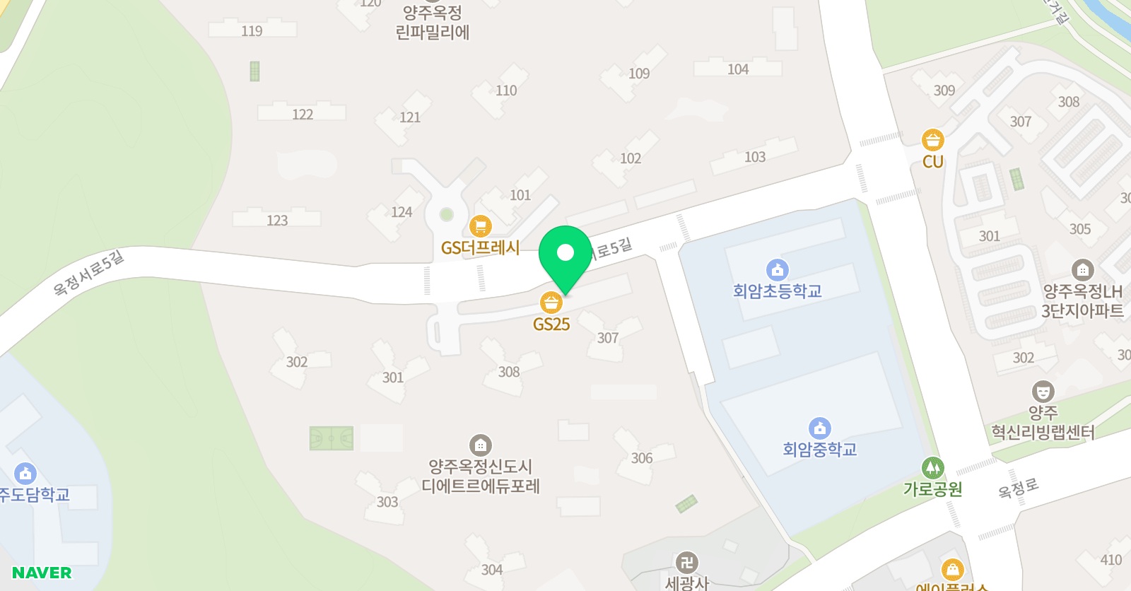 삼성 영어 셀레나 회암초교습소 위치