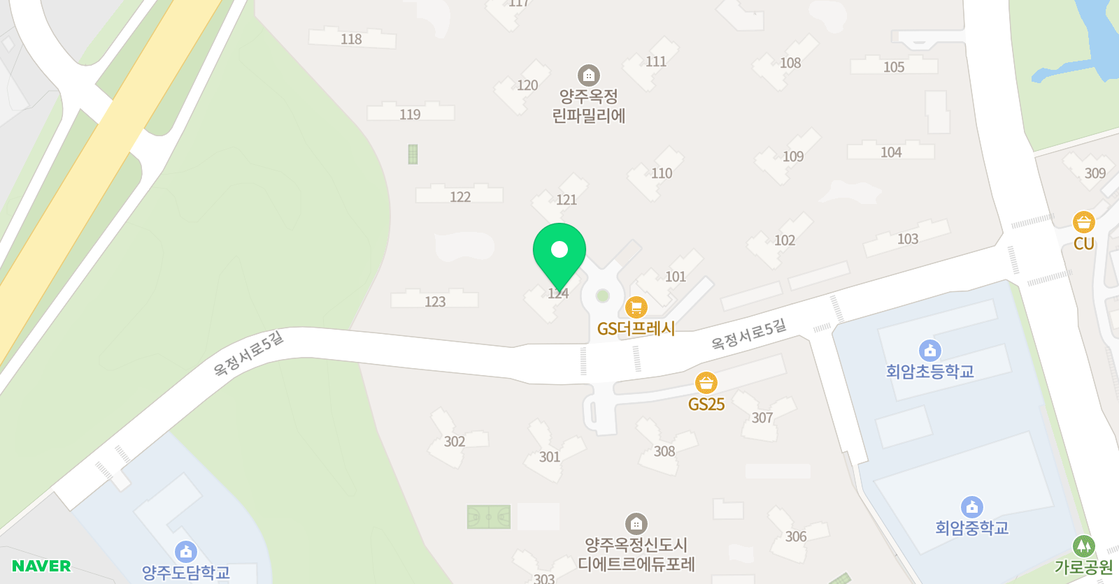 기탄 사고력교실 옥정린파밀리에1호점 위치