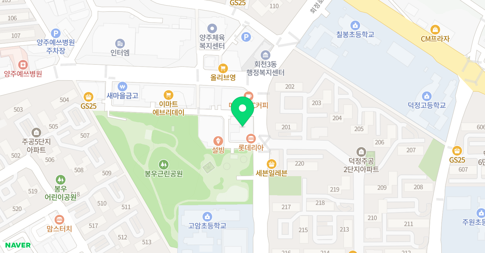 브랜유아카데미 학원 위치