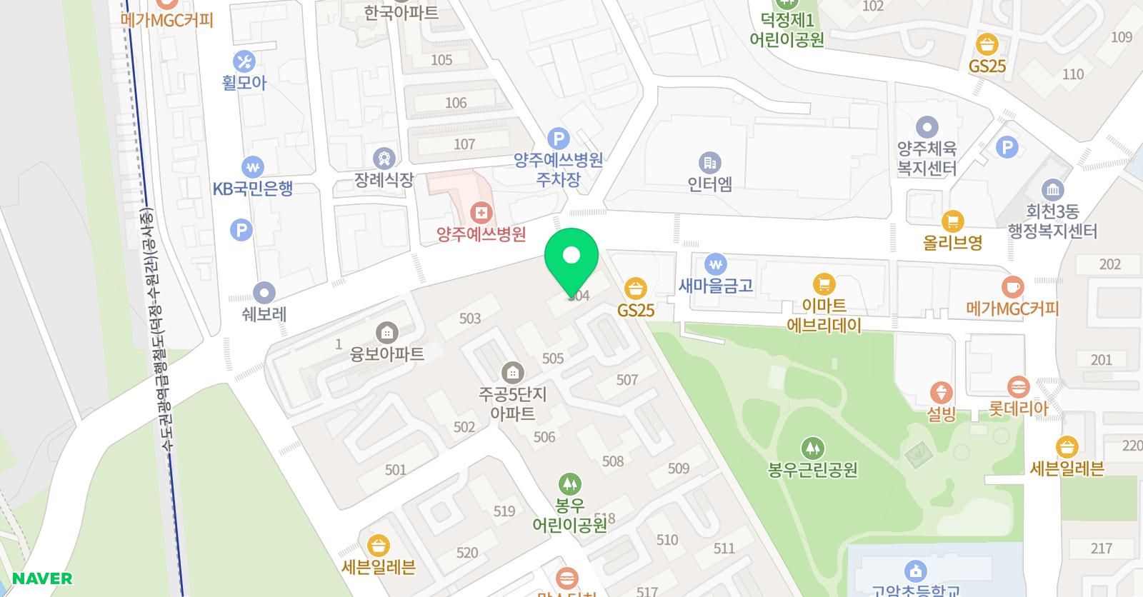 GN 영어 위치