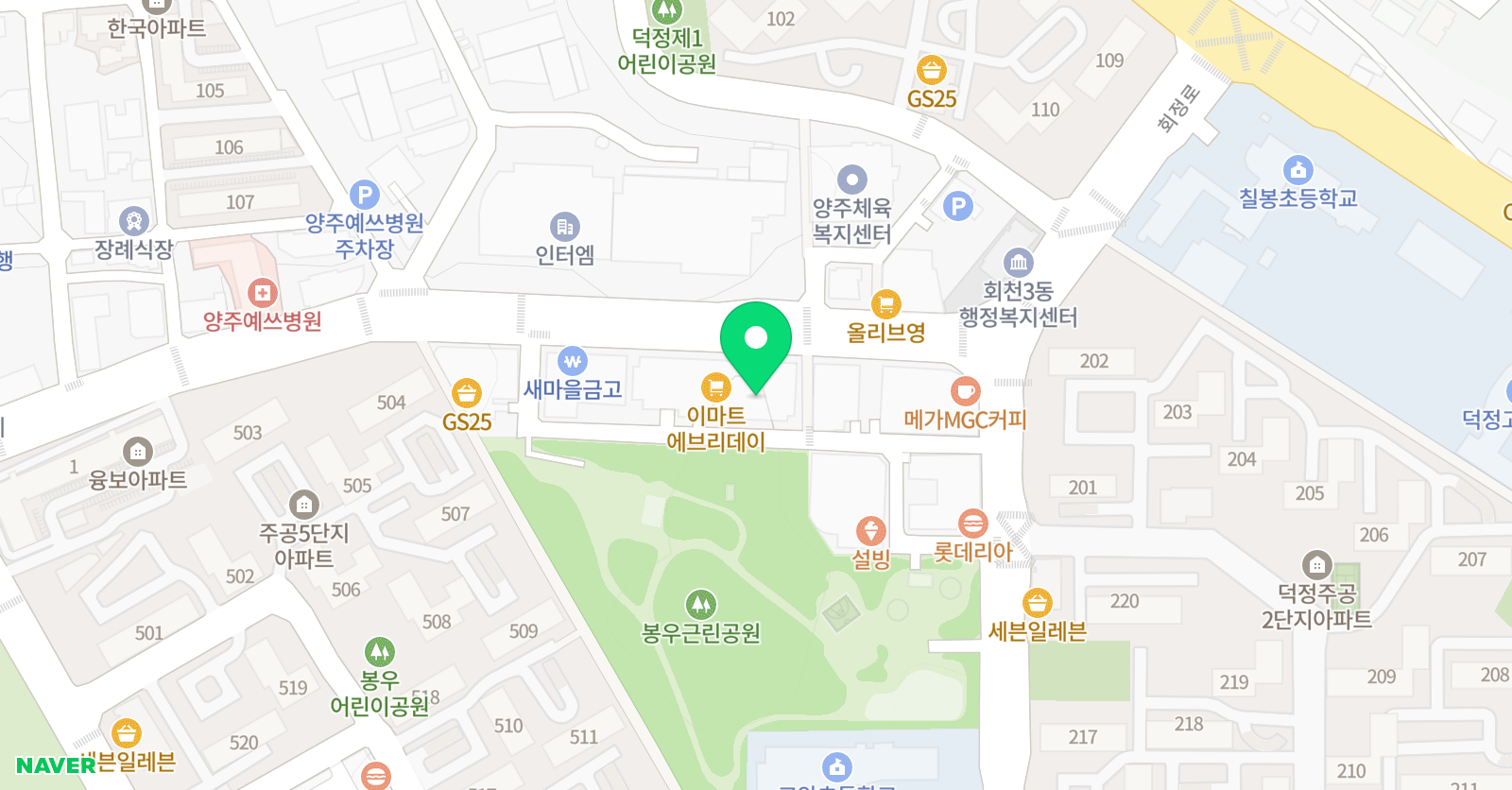 표현 어학원 양주캠퍼스 위치