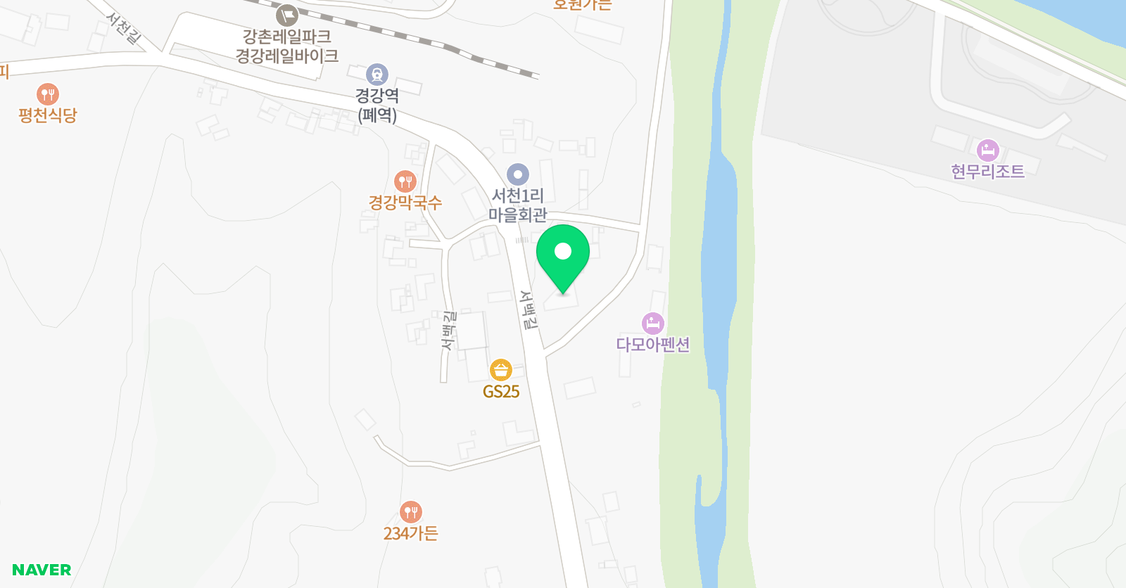 엘리시안강촌스키강습 월드 위치