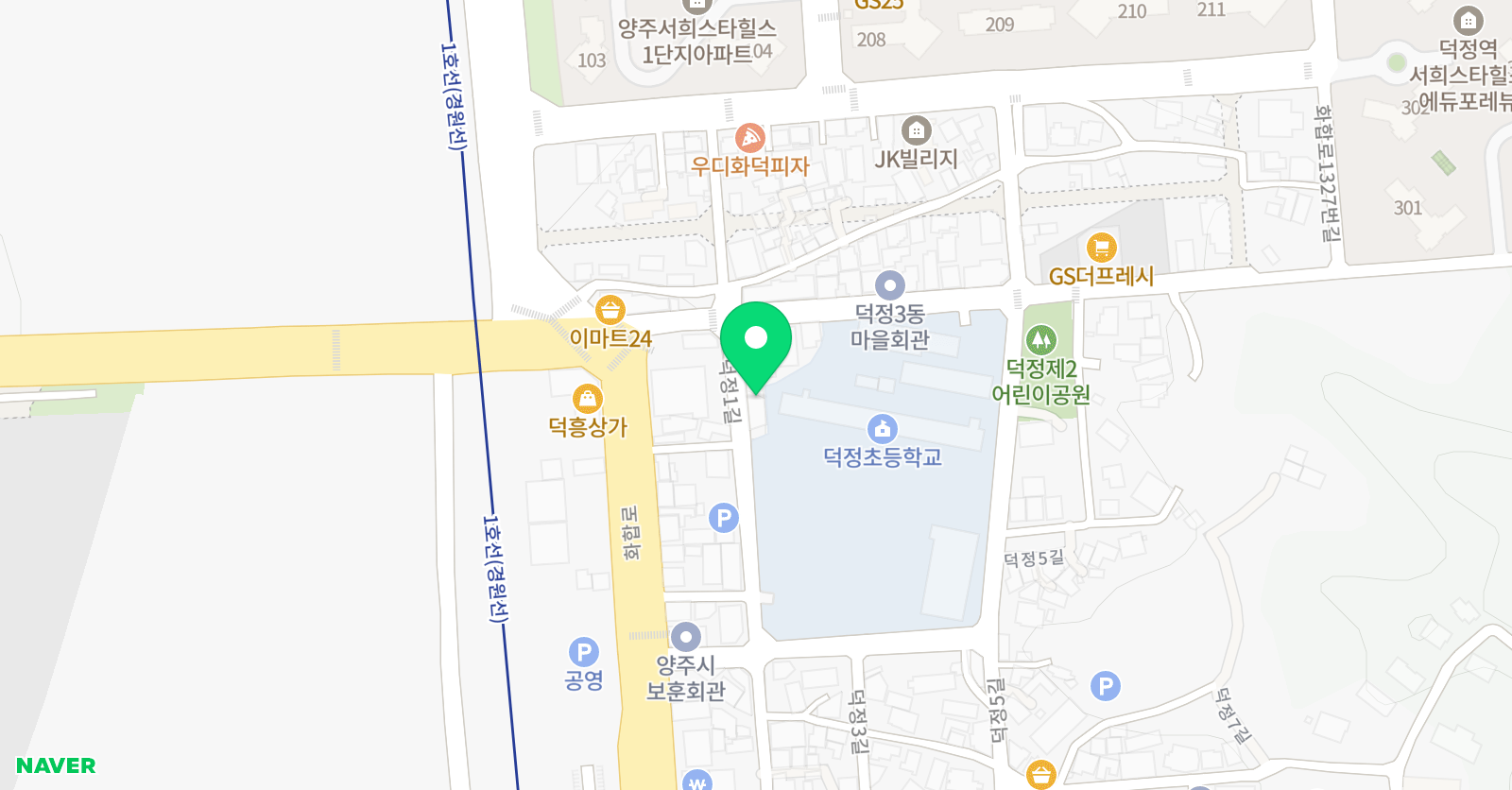 꿈꾸는한솔 수학영어 학원 위치