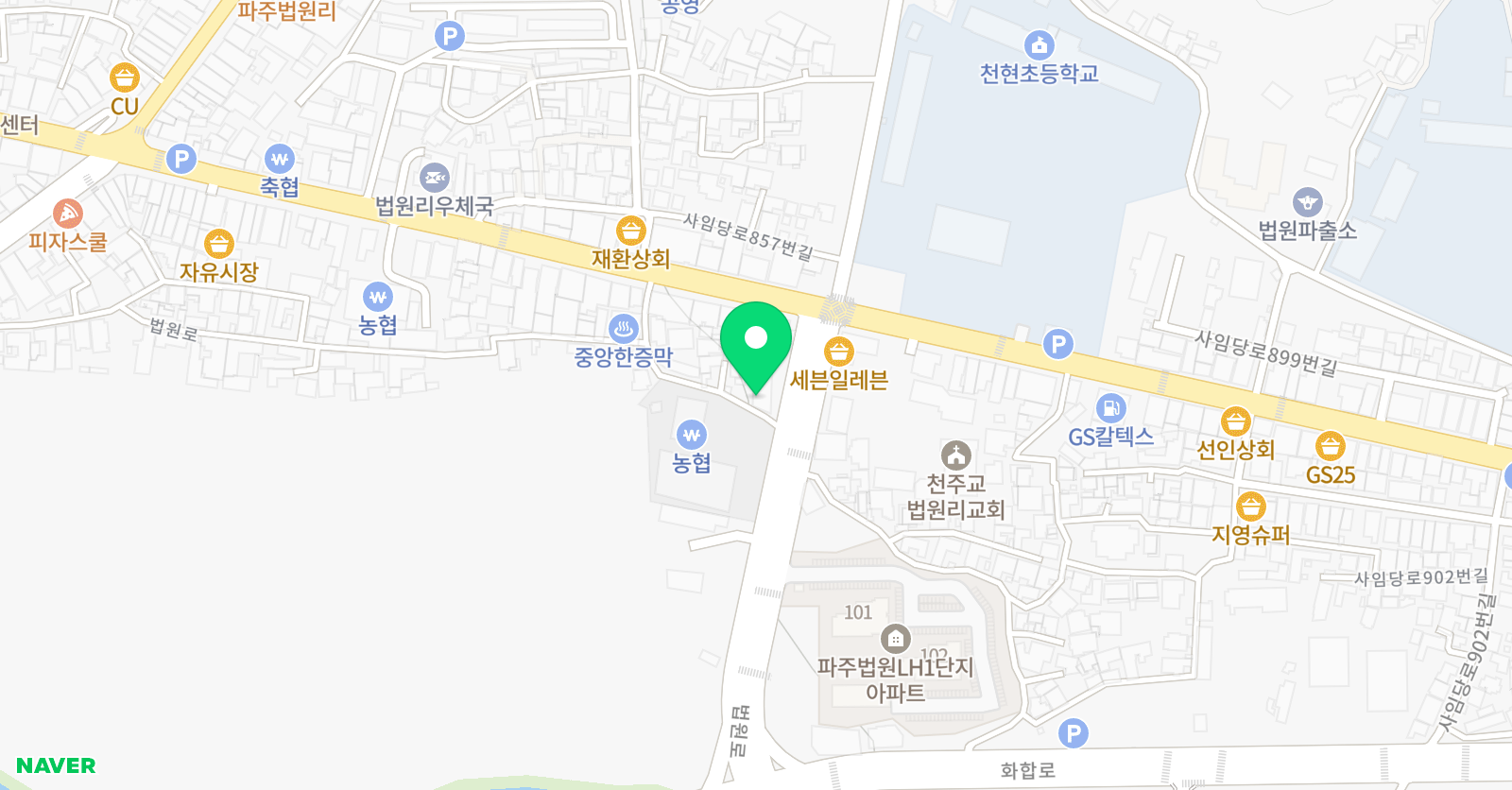율곡 학원 위치