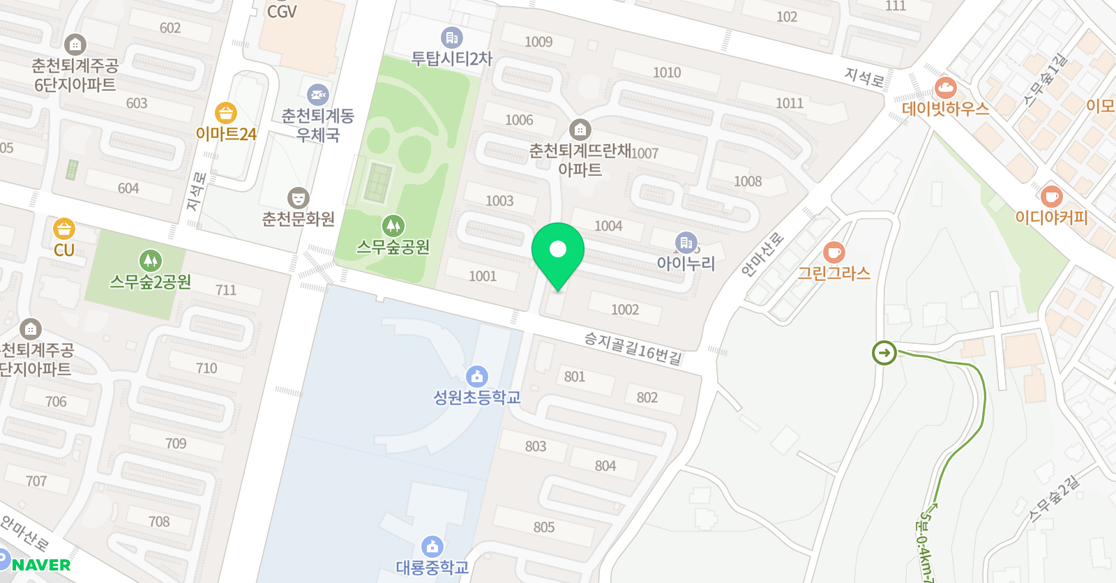 킴스 영어학원 위치