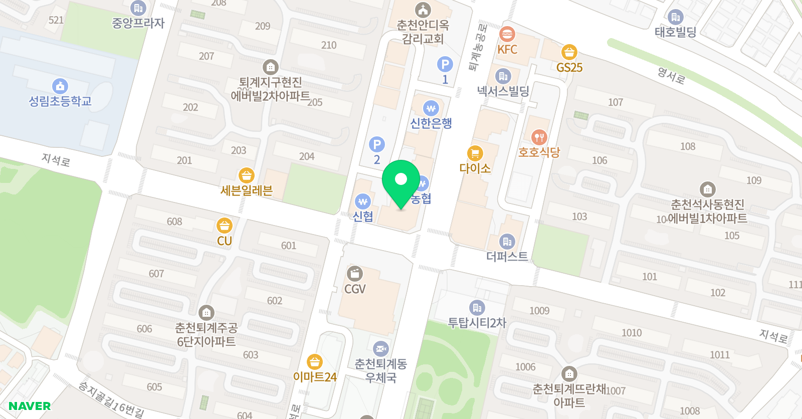 C&R 까치글짓기학원 위치