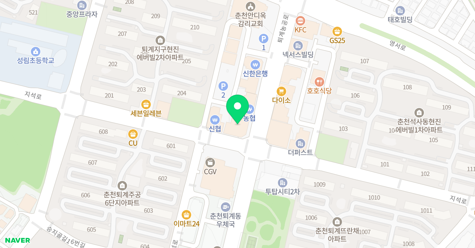 아이디어 수학학원 위치