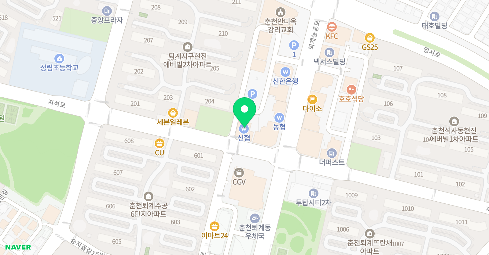 CMS 영재교육센터 춘천석사 위치
