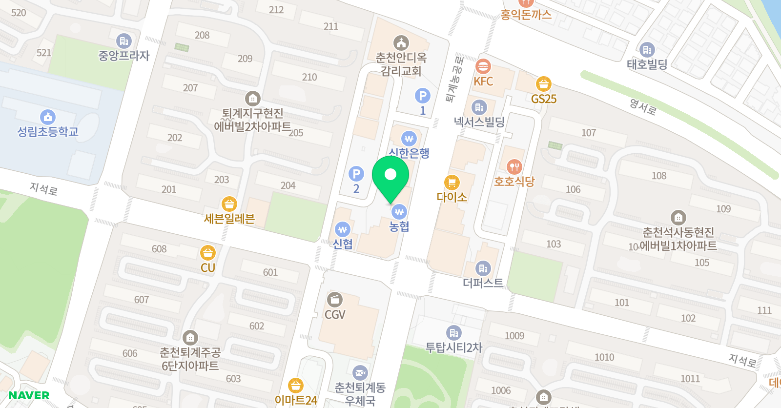 와이즈만 영재교육 춘천센터 위치