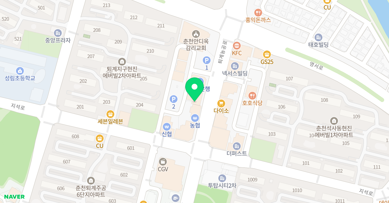 아발론랭콘 춘천캠퍼스 위치