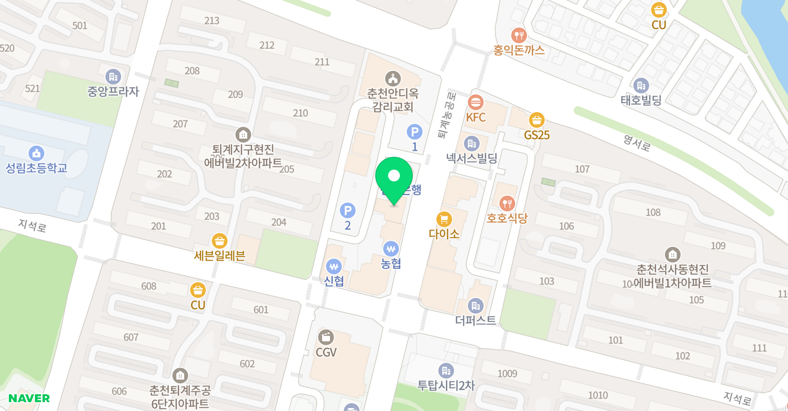 새빛 국어학원 위치