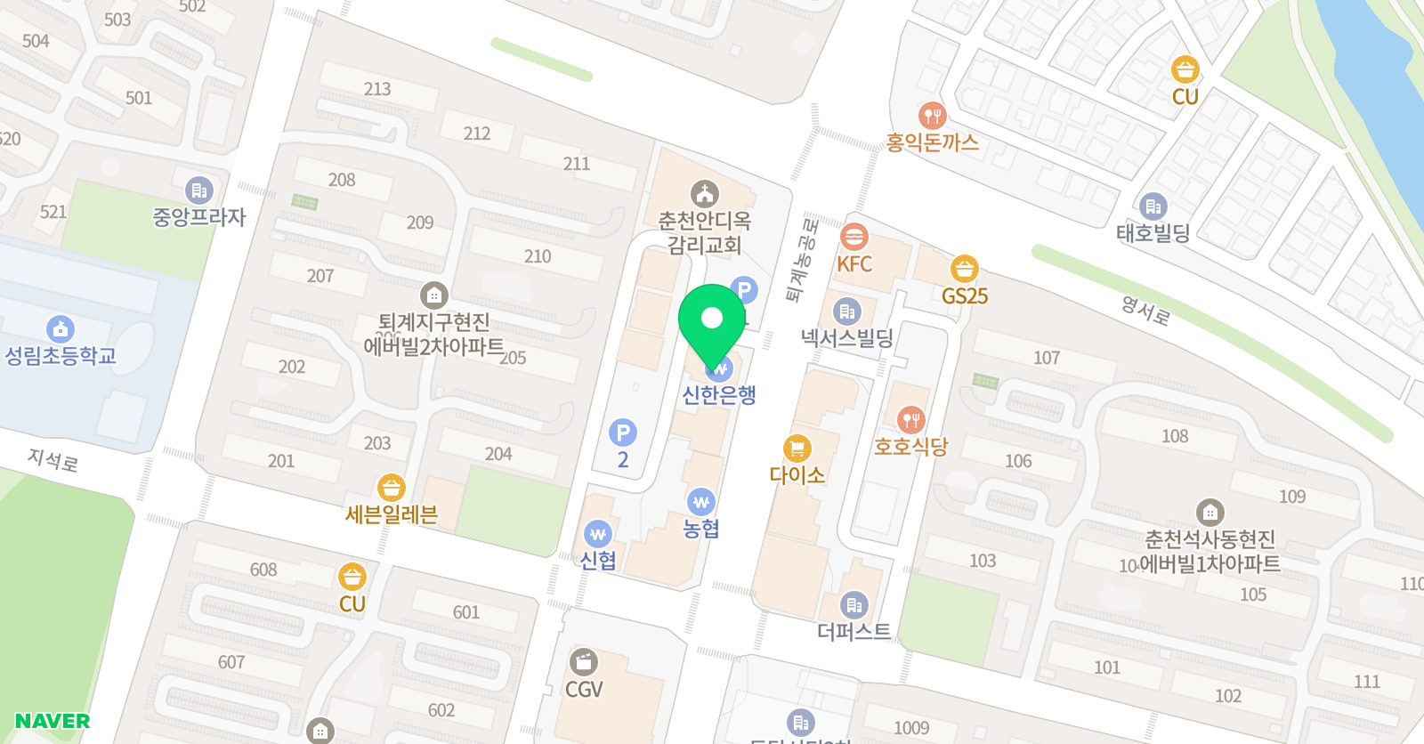 전쌤 수학학원 위치