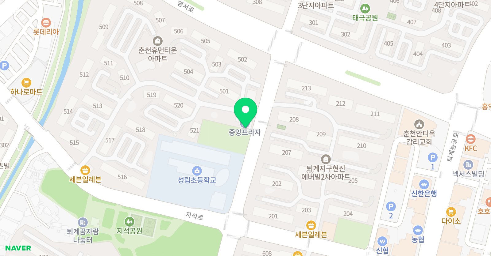 용인대행복한 태권도 석사관 위치
