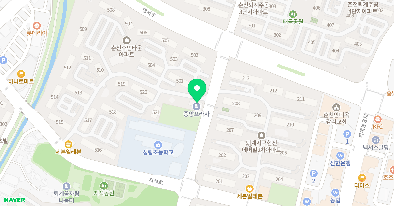 키움수학학원 위치