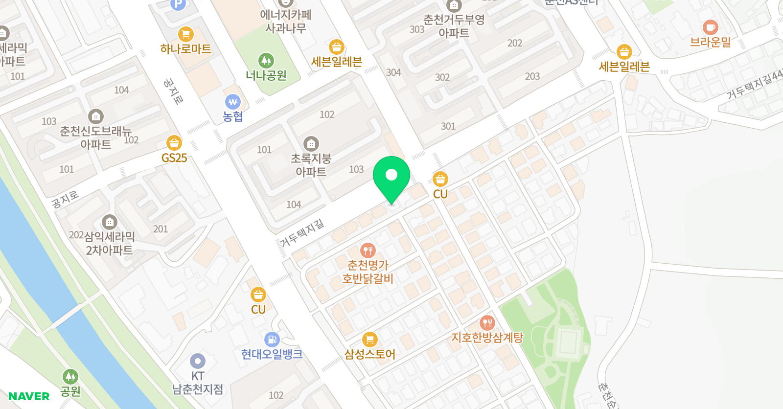 초록그림터 체험미술학원 위치