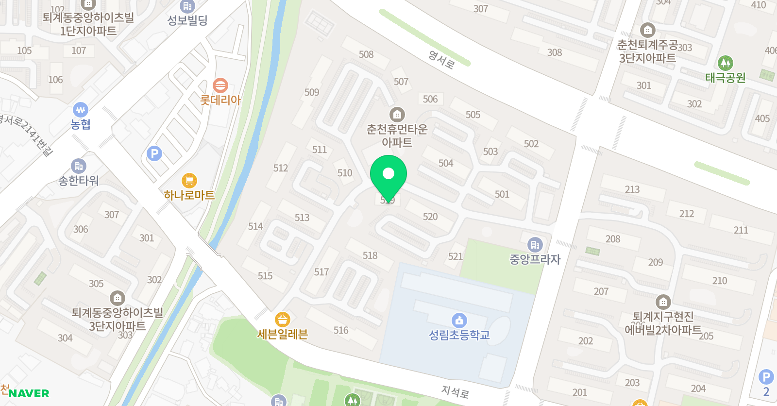 뮤엠영어 휴먼타운NEST 위치