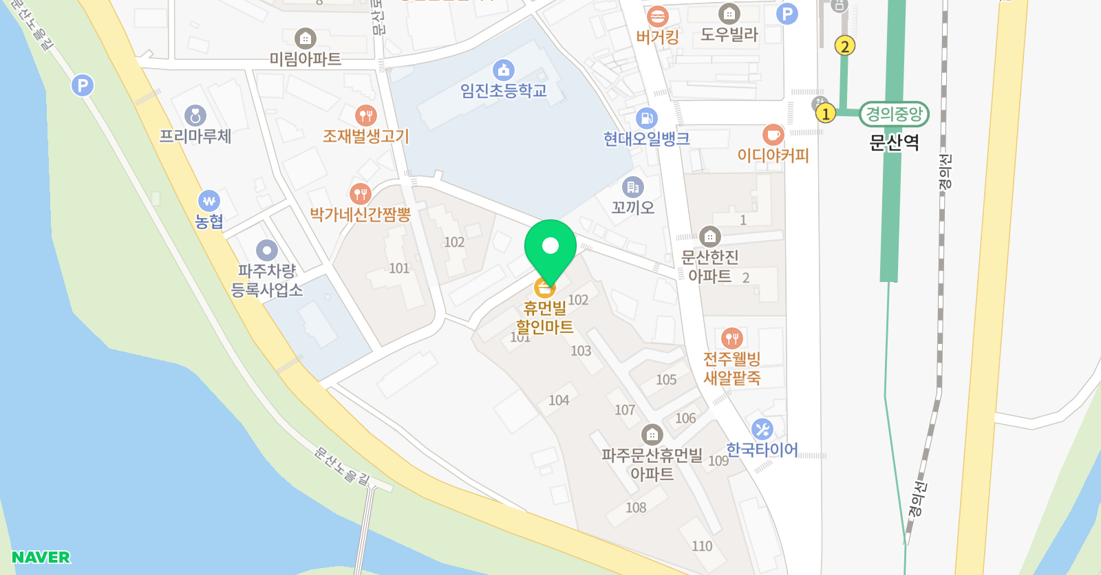 티앤비 수학전문학원 위치