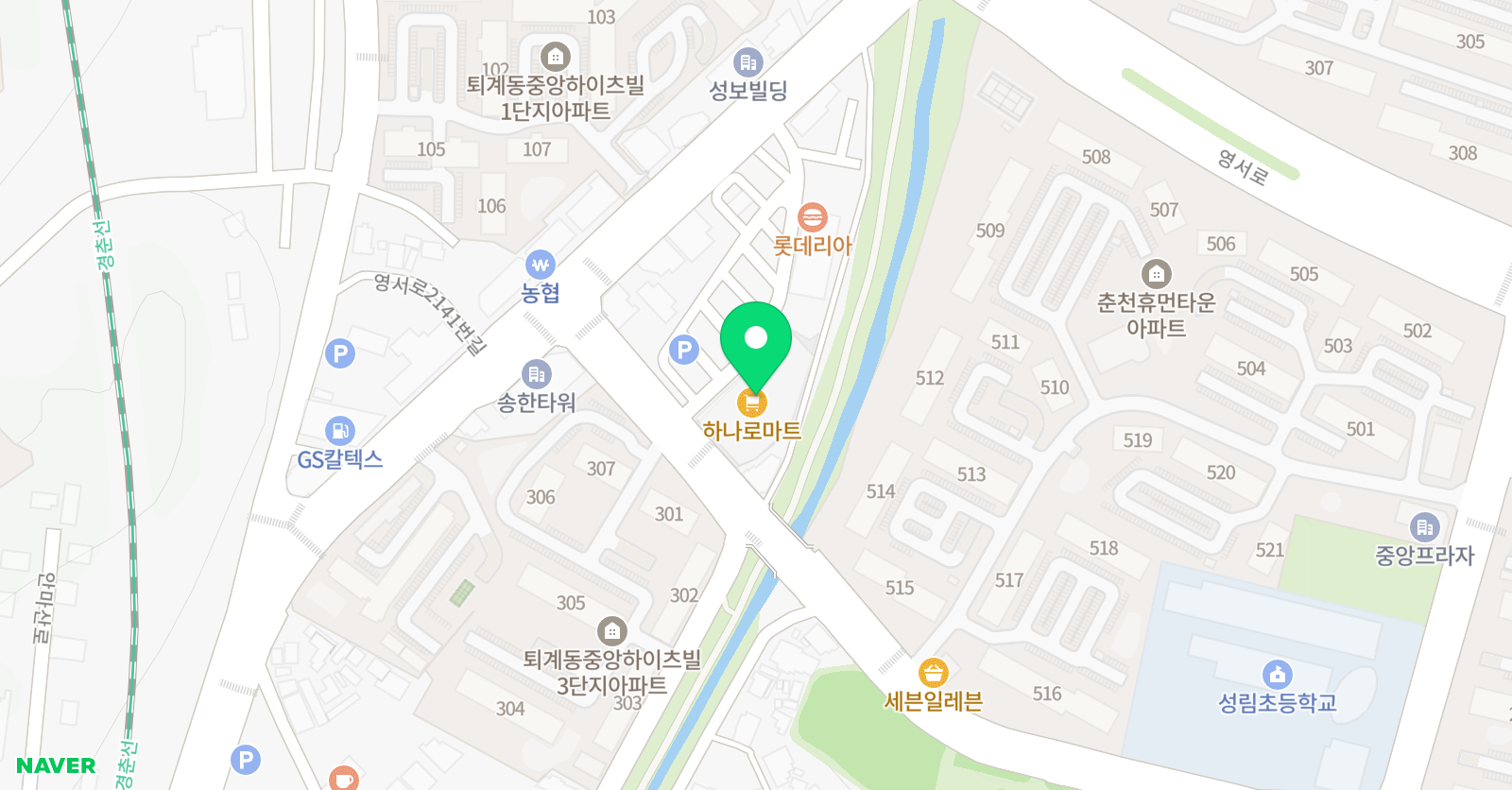 HB엘리트 영어학원 위치