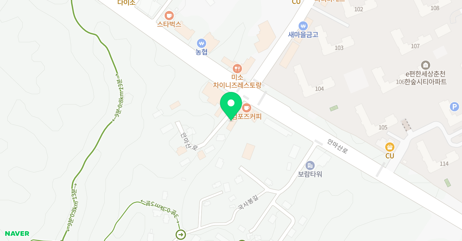 아이사랑 태권도장 위치