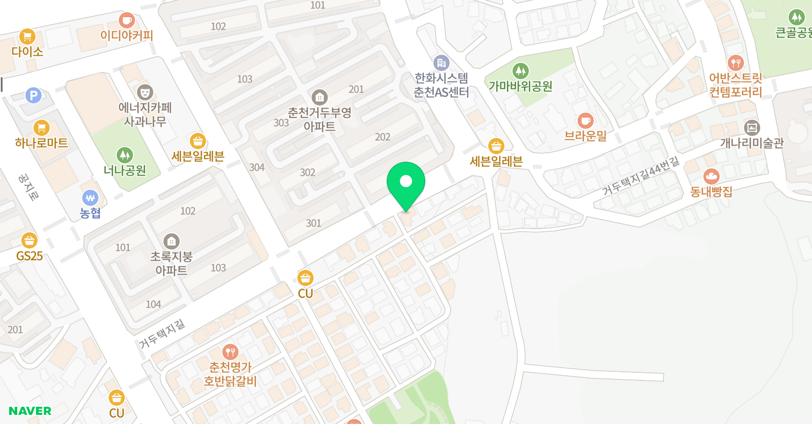 빨간펜 수학의달인 거두리점 위치