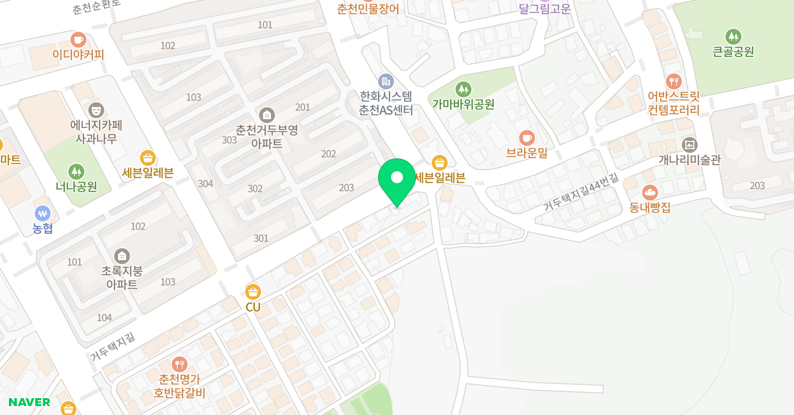 춘천스즈키바이첼 스트링학원 위치